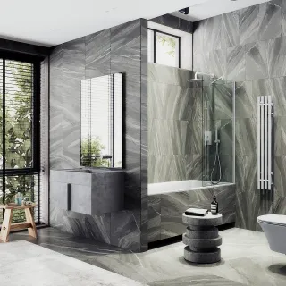 Шторка на ванну MaybahGlass MGV-63-1ш 70см белый